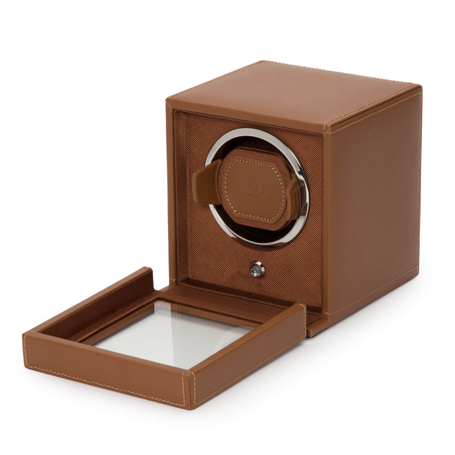 WOLF Cub Single Watch Winder with Cover