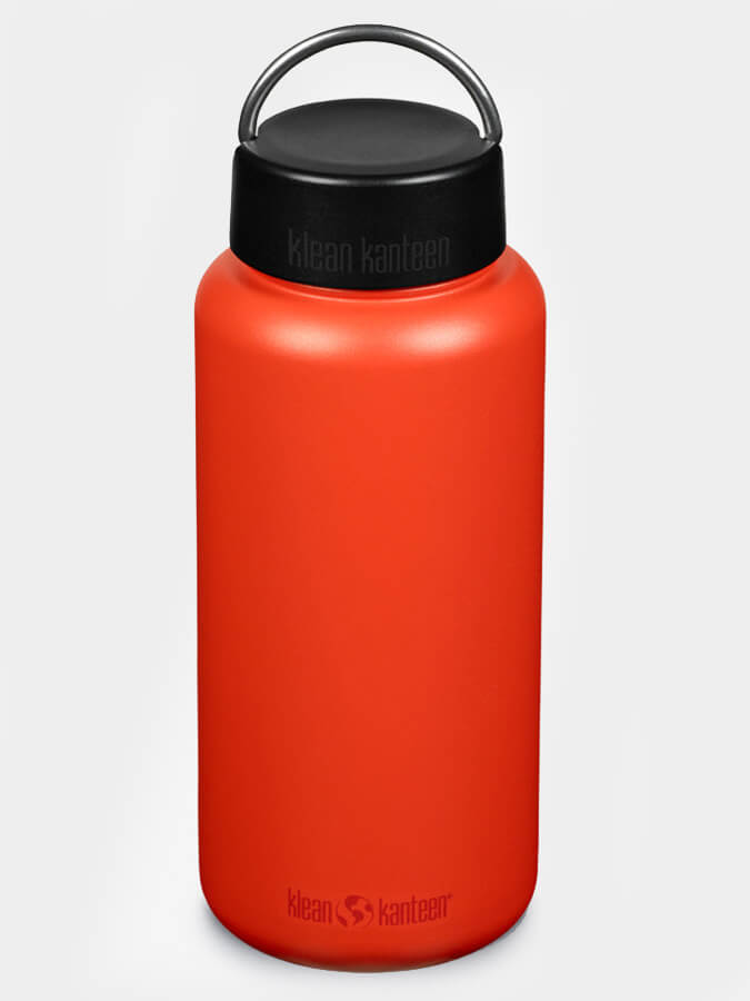 Klean Kanteen Wide Mouth Bottle 40oz (1182ml) With Loop Cap