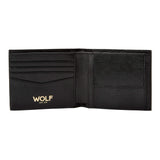 Wolf W Billfold & Coin Black Wallet