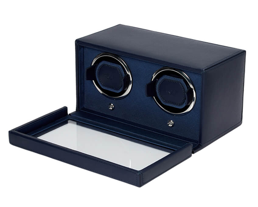 WOLF Cub Double Watch Winder with Cover