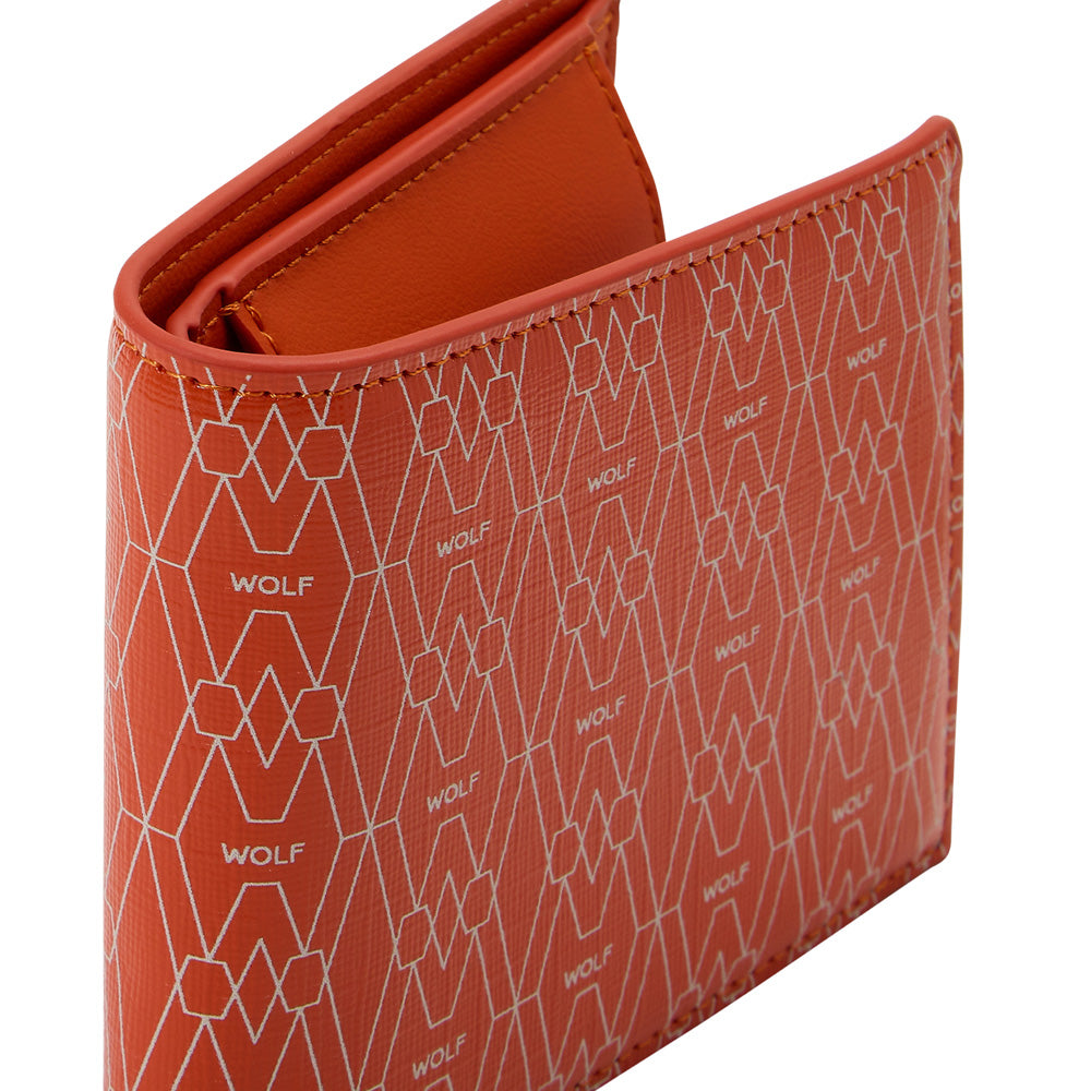 Wolf Signature Billfold & Coin Wallet - Orange