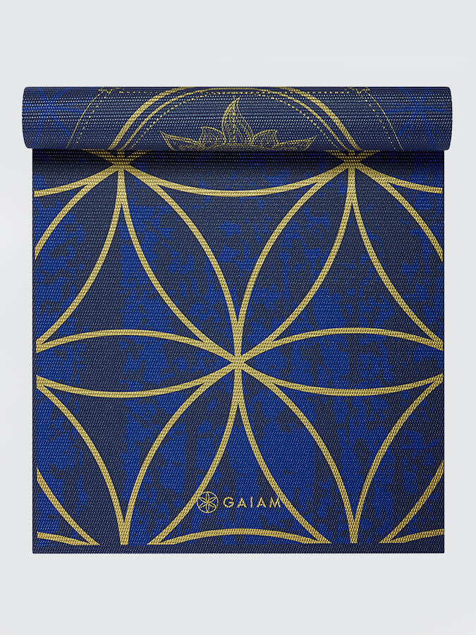 Gaiam Reversible Metallic Sun & Moon Yoga Mat 6mm