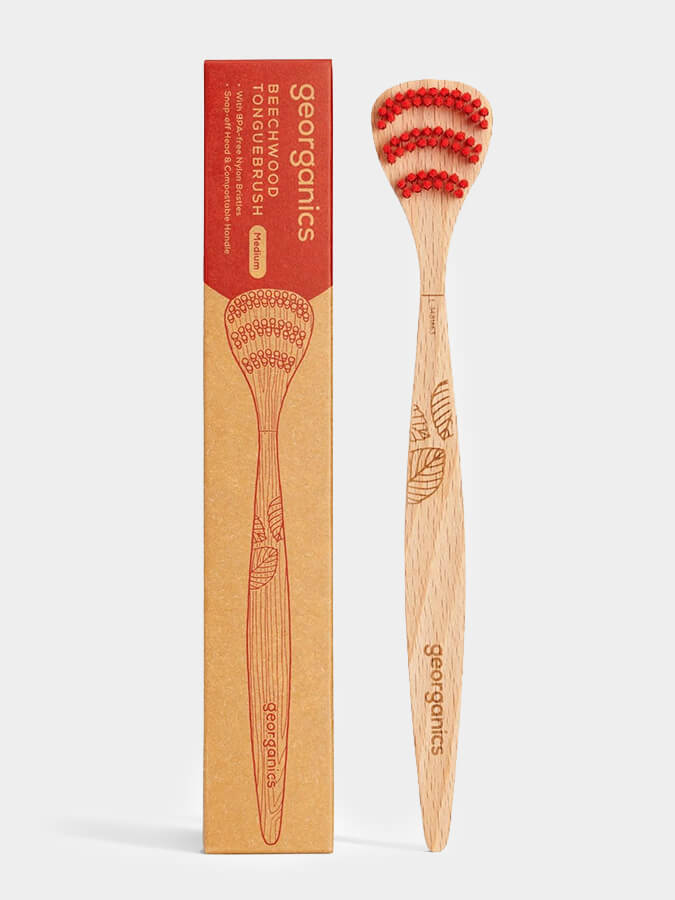 Georganics Beechwood Tonguebrush