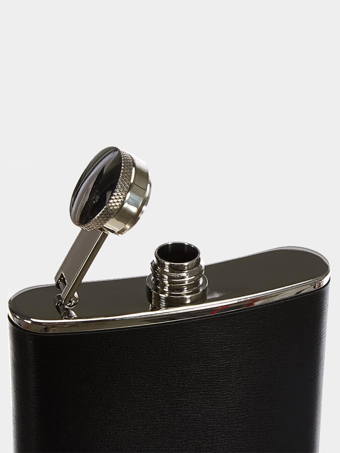 Zippo Leather Wrapped Hip Flask