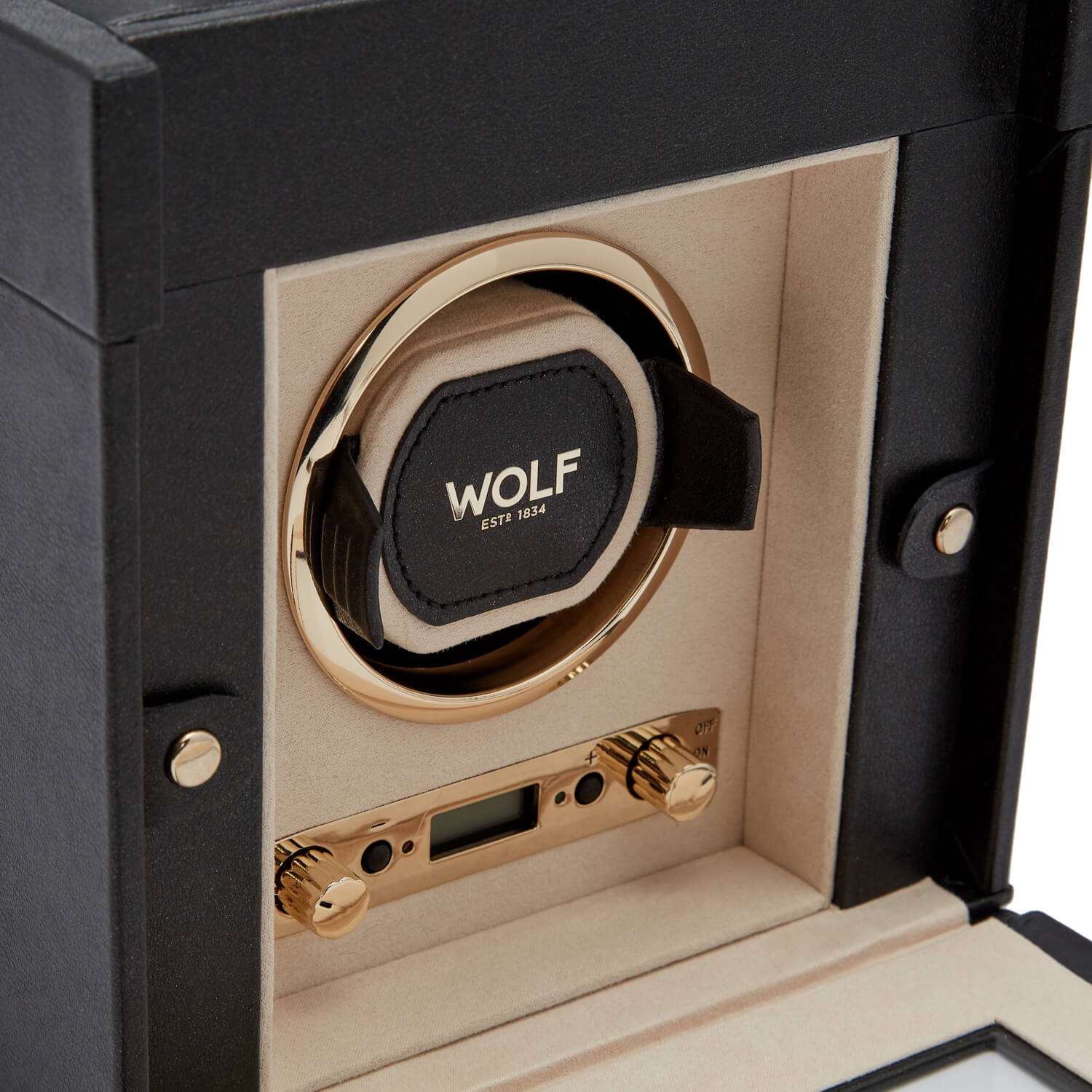 Wolf Palermo Single Watch Winder + Storage