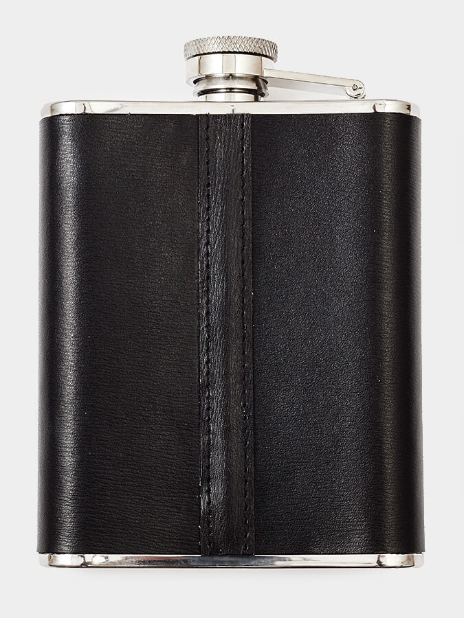 Zippo Leather Wrapped Hip Flask