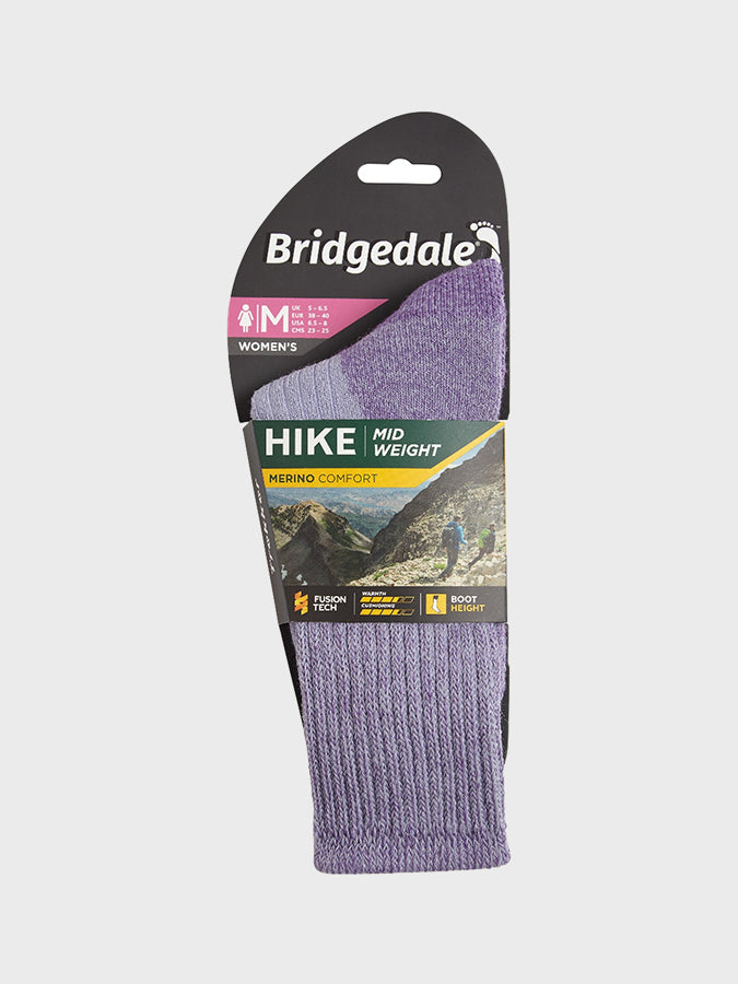 Bridgedale Women's Hike Midweight Comfort Boot Socks