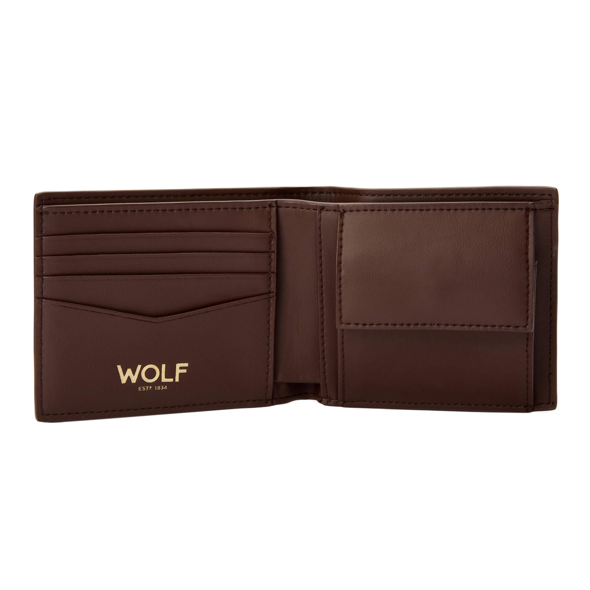 Wolf Signature Billfold & Coin Wallet - Brown