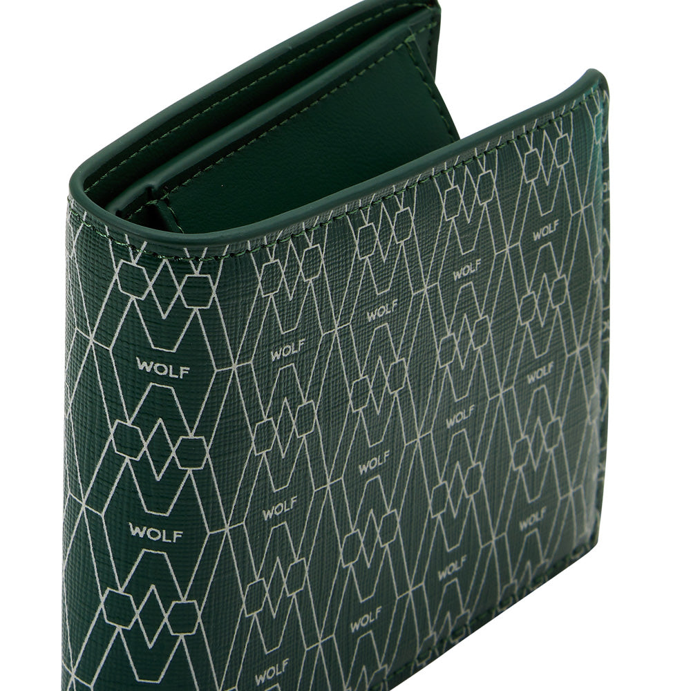 Wolf Signature Billfold & Coin Wallet - Green