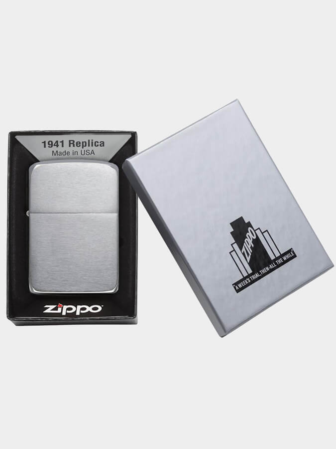 Zippo Lighter - Brushed Chrome 1941 Replica (1941)