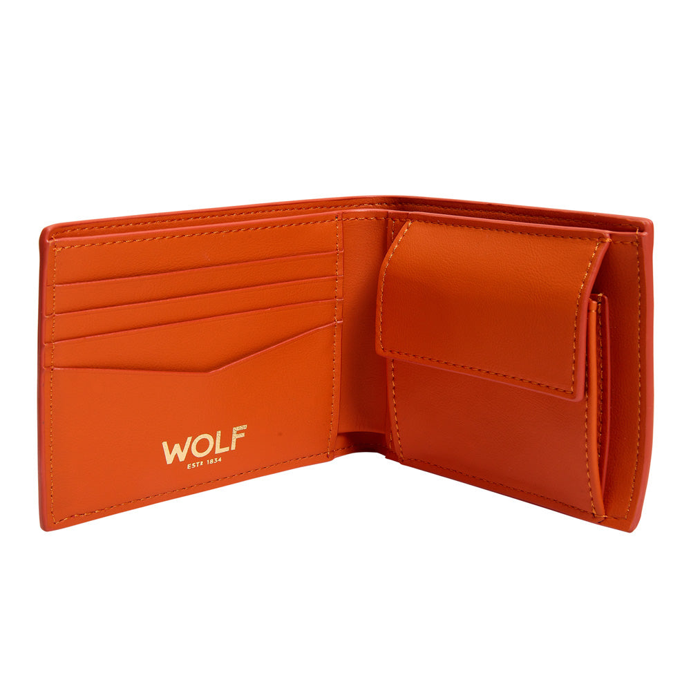 Wolf Signature Billfold & Coin Wallet - Orange