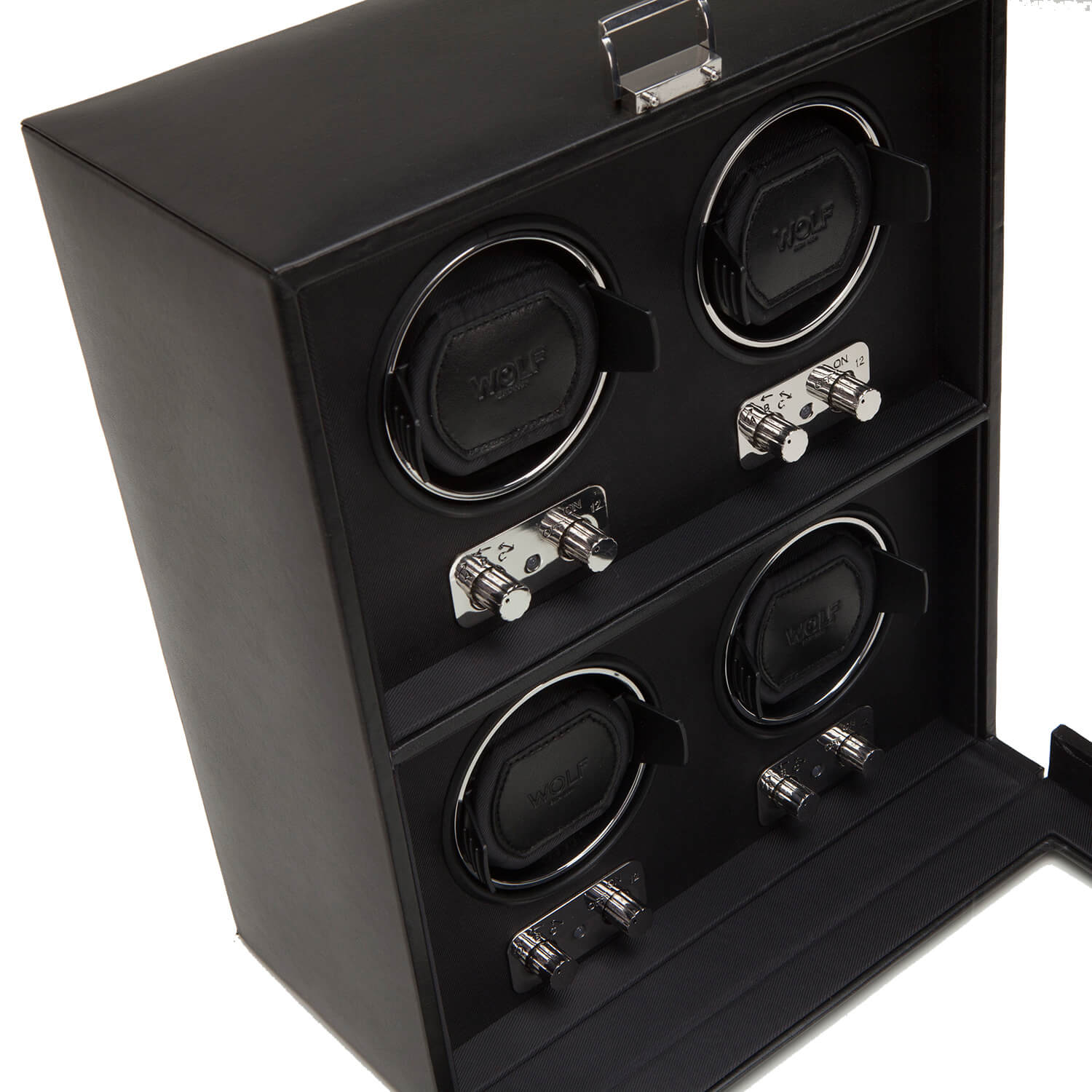 Wolf Heritage 4 Piece Winder - Black