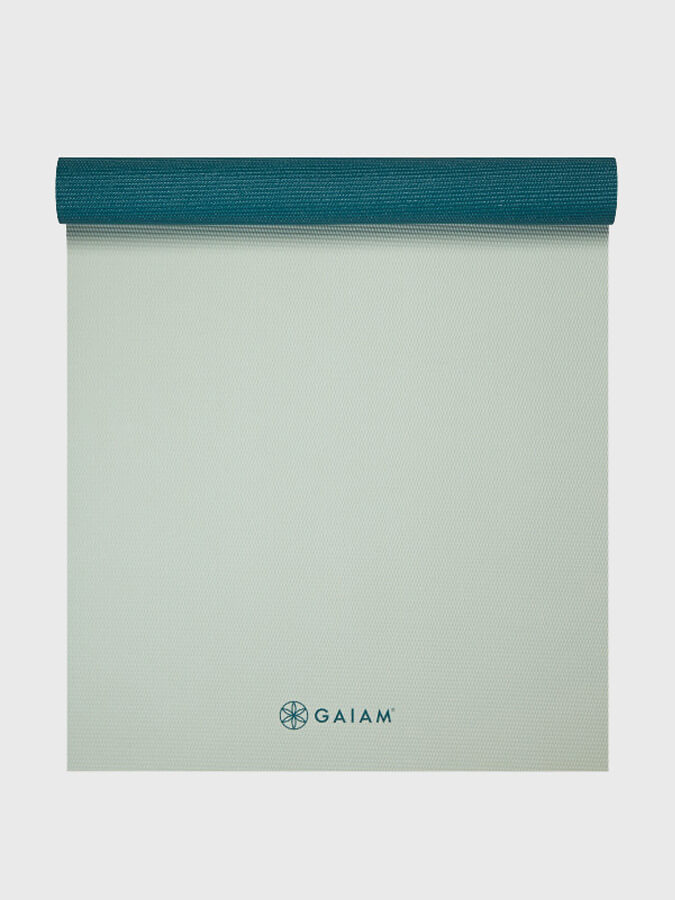 Gaiam Deep Jade/Icicle Reversible 2 Colour Yoga Mat 4mm