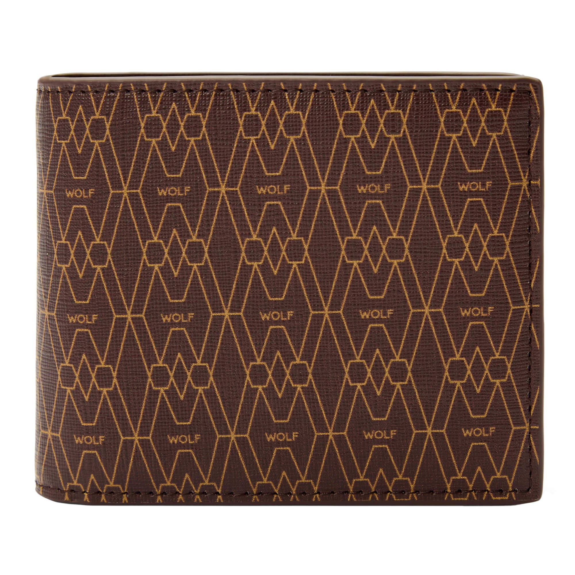 Wolf Signature Billfold & Coin Wallet - Brown