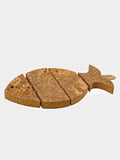 Beau Quiet Natural Cork Trivet - Sea Bass