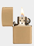 Zippo Lighter - Brushed Solid Brass - Z204