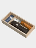 Opinel No.8 Classic Originals Carbon Steel Knife with Sheath Gift Set