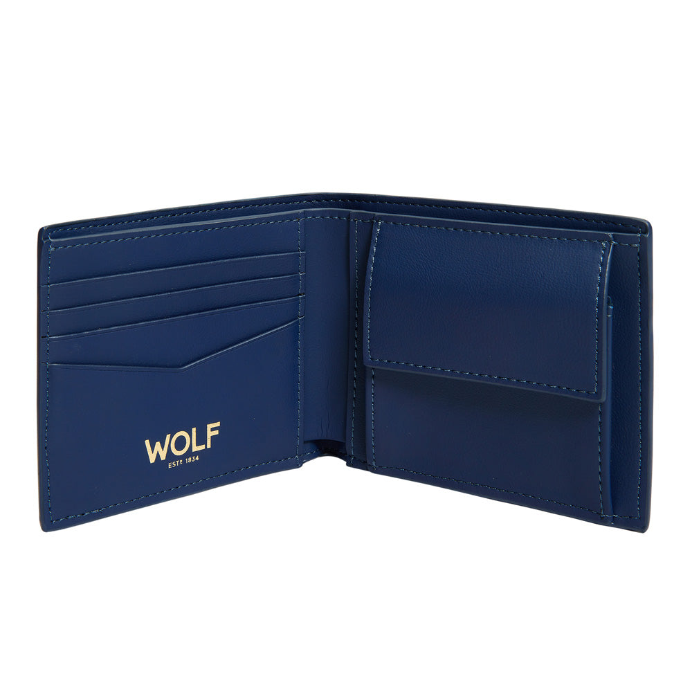 Wolf Signature Billfold & Coin Wallet - Blue