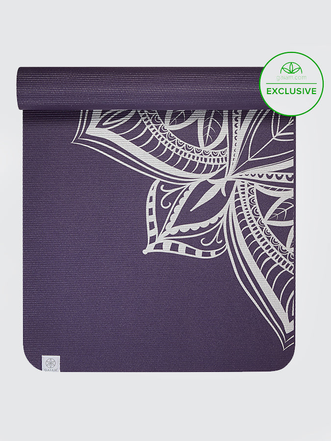 Gaiam Performance Metallic Medallion Yoga Mat 6mm