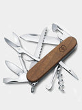 Victorinox Huntsman Swiss Walnut Wood Multi Tool Pocket Knife