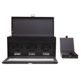 Wolf Heritage Triple Winder + Storage - Black