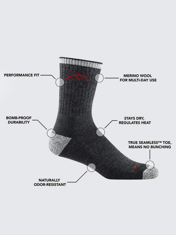 Darn Tough 1466 Hiker Micro Crew Men's Cushion Socks