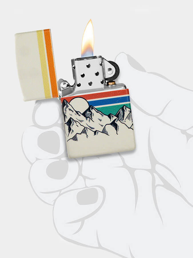 Zippo Lighter - Mountain Design - Z48573