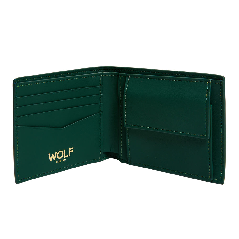 Wolf Signature Billfold & Coin Wallet - Green