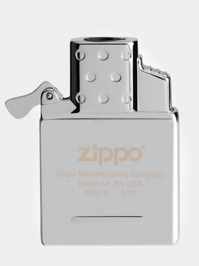 Zippo Butane Single Torch Lighter Insert - High Polish Chrome