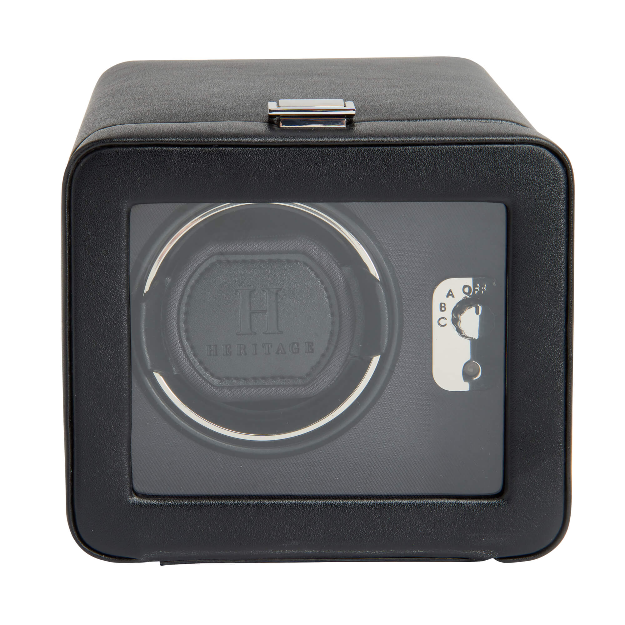 Wolf Windsor Single Watch Winder + Cover - Black