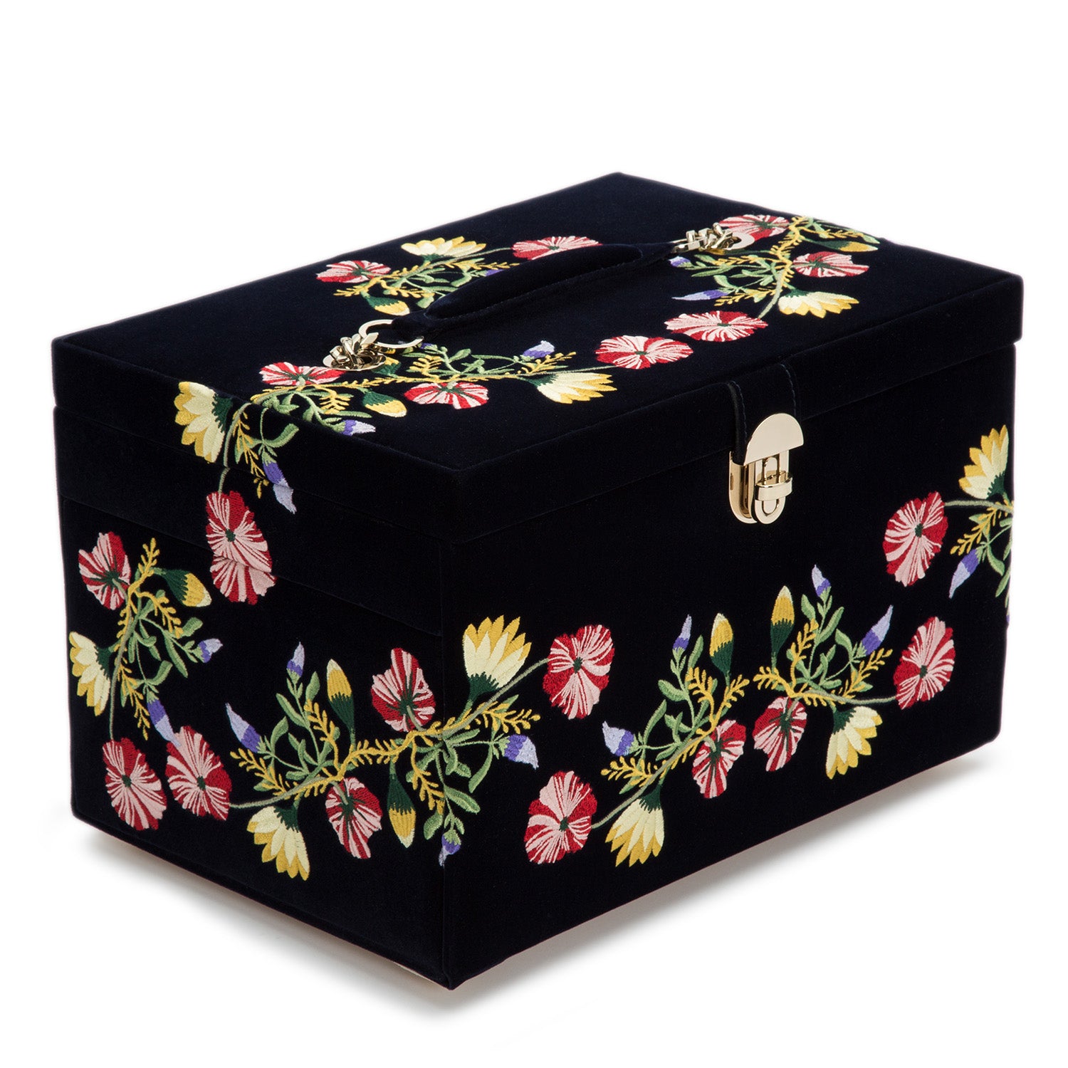 Wolf Zoe Large Jewellery  Box - Indigo